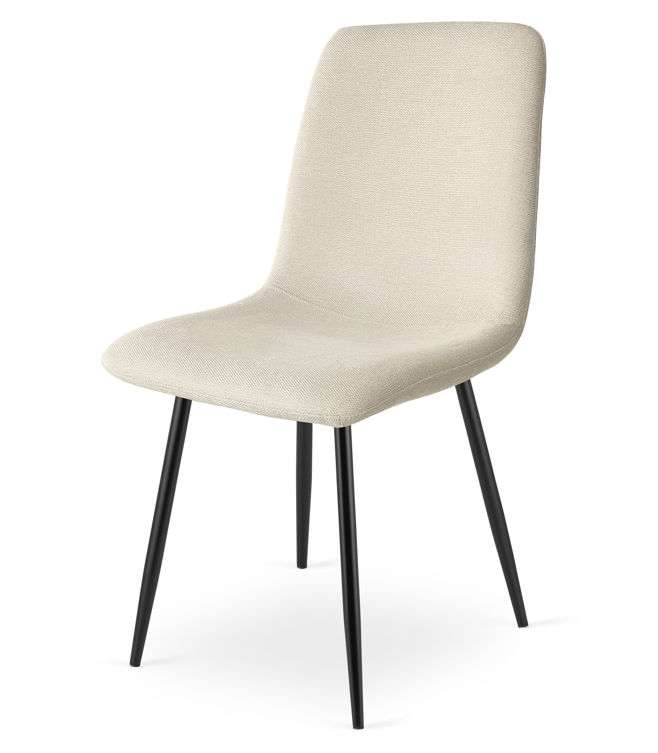 Poltrona imbottita per soggiorno VALORA RIFT - Gambe beige/nere