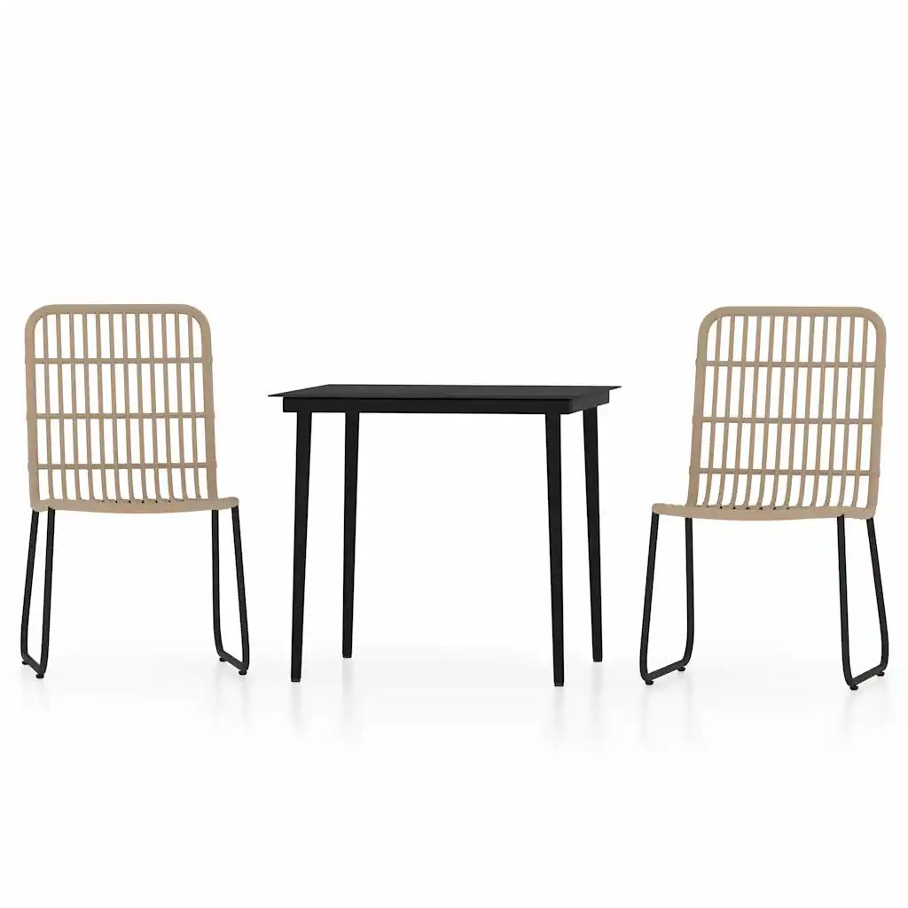 Set Mobili da Pranzo da Giardino 3 pz Rovere cod mxl 34655