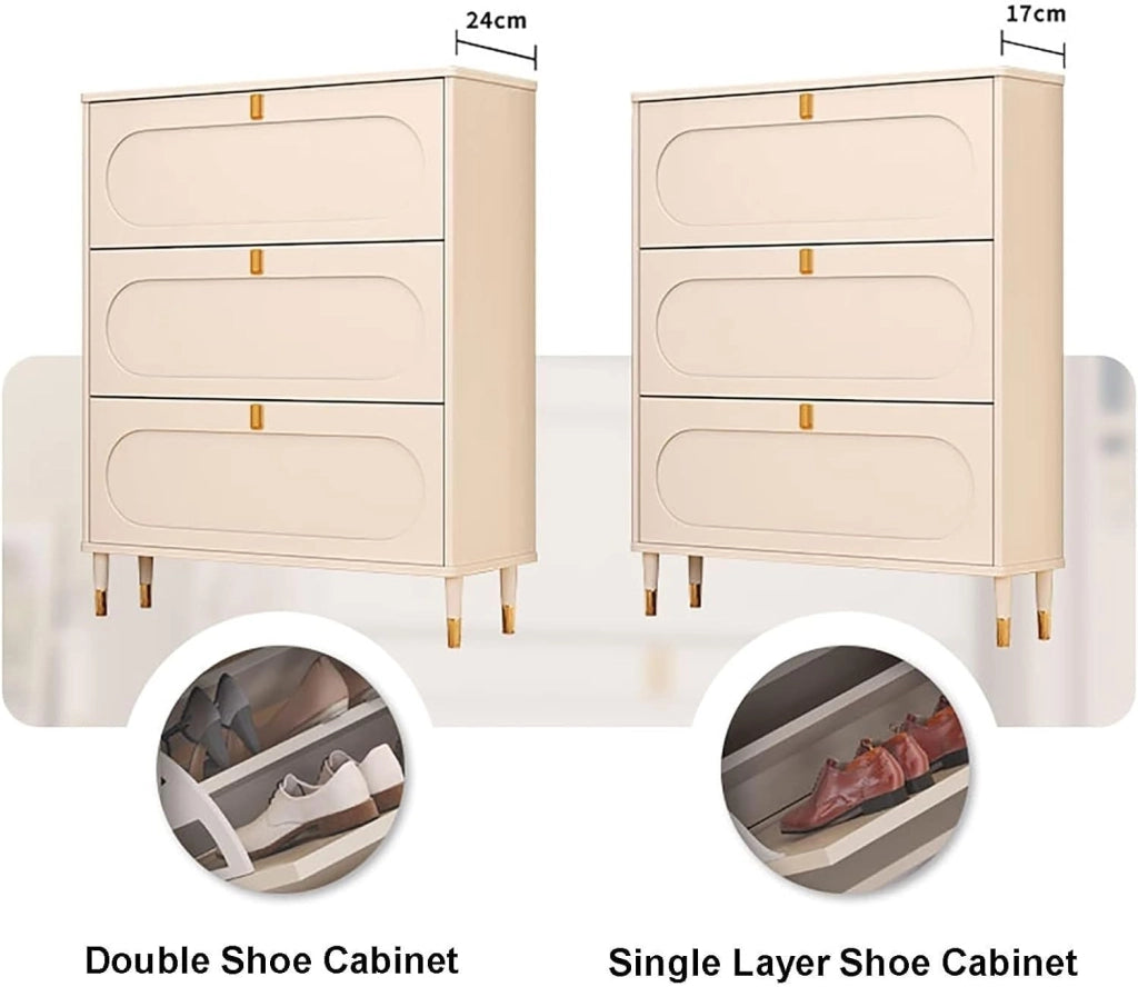 scarpiera Scarpiera Sottile - Scarpiera autoportante con Ante, scarpiere per Ingresso, scarpiera - per riporre e organizzare Scarpe da corridoio (Dimensioni: 60 cm-17 cm)