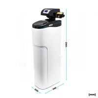 NW-SOFT-D Addolcitore d'acqua 1000 l/h con serbatoio salamoia da 30 kg e display