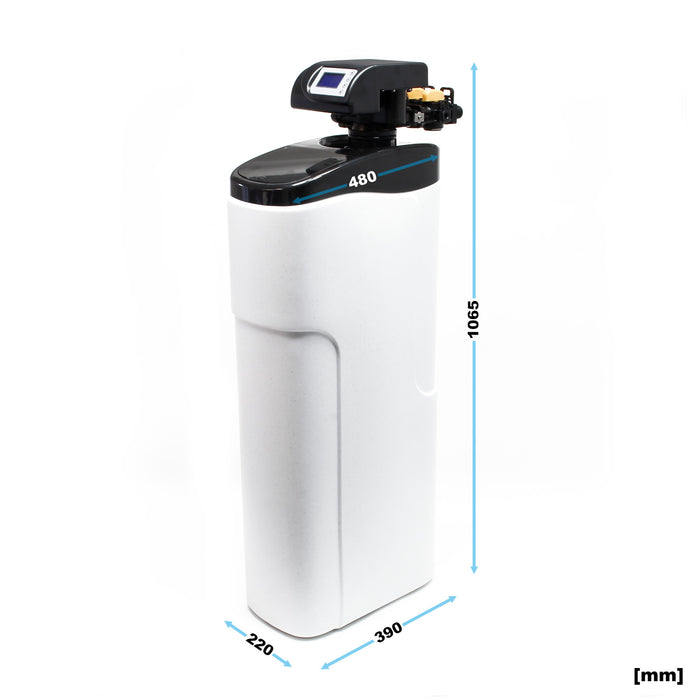 NW-SOFT-D Addolcitore d'acqua 1000 l/h con serbatoio salamoia da 30 kg e display