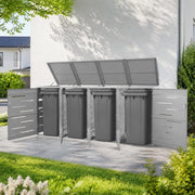 Bin Storage Unit For 4 Bins, 276.5x77.5x115.5 Cm, Stainless Steel