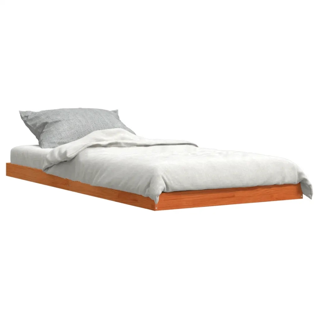 Giroletto Marrone Cera 90x200 cm in Legno Massello di Pino 847153