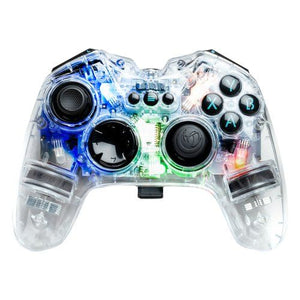 Gamepad nacon pcgc 200wlrgb pc game wireless gaming controller clear c