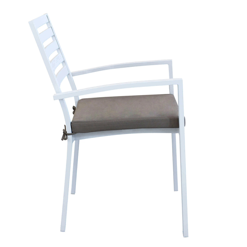 Poltrona da Giardino Impilabile in Alluminio cm 55 5x61x85 - DAVID