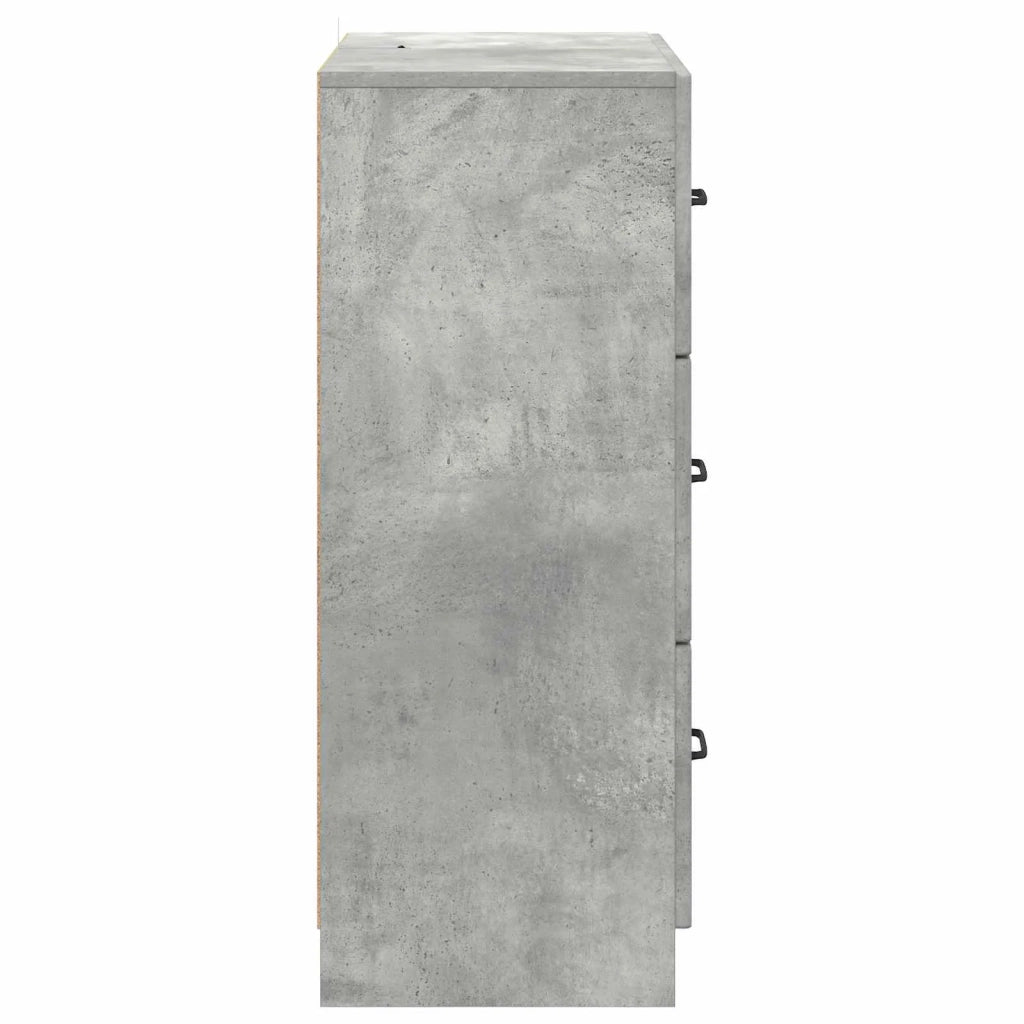 Mobile con Cassetti Grigio Cemento 66 x 34,5 x 87 cm 895758