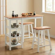 Set da Bar 3 pz in MDF Bianco 245364