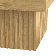 Tavolino da Caffè con Piano 79 cm; Portata 70 kg; Stile Minimalista; in MDF e Pannello Truciolare; Naturale