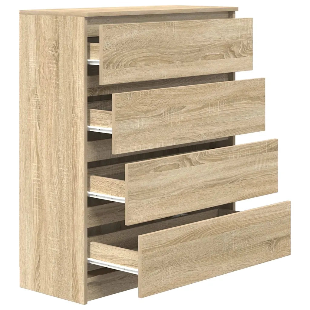Credenza Rovere Sonoma 80x35x99 cm in Legno Multistrato 3328482