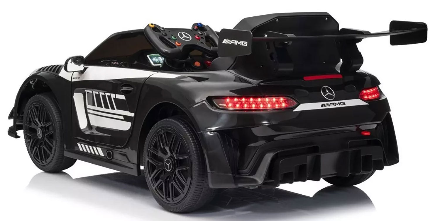 Macchina Elettrica per Bambini Licenza Ufficiale Mercedes Benz GT3 Telecomandata 12V 4,5Ah Nero