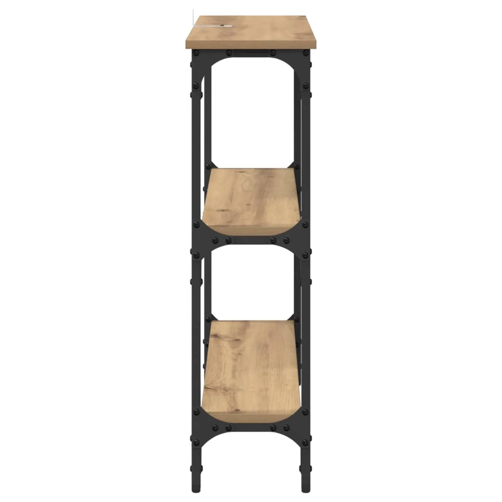 Tavolo consolle Rovere artigianale 75 x 22,5 x 75 cm
