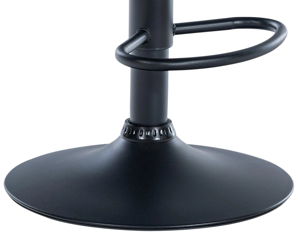 Sgabello HOVER in tessuto marrone,Metallo nero opaco