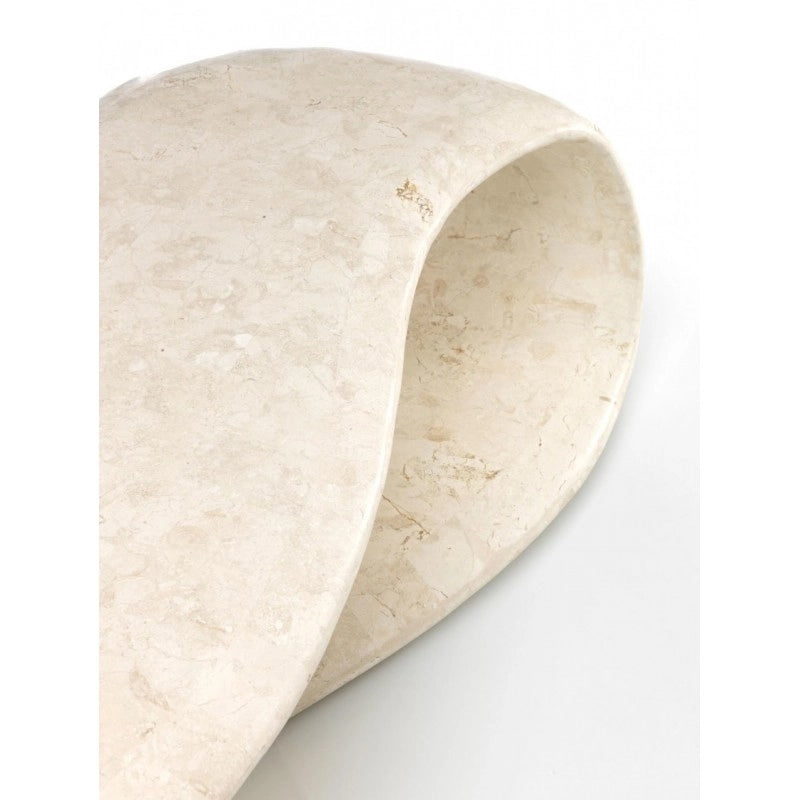 Tavolino moderno  pietra beige cm 123 x 60 x h 34