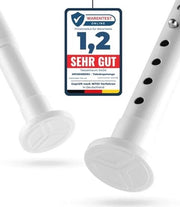 Stang per tenda doccia senza fori - Maniglia estensibile per tende pesanti - Maniglia per tenda doccia e armadio - 260-310 cm - Ø25 mm - Acciaio inossidabile