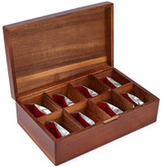 Organizzatore per tazze da tè in legno - Scatola di conservazione per articoli da tavola