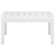 Tavolo da Giardino Bianco 78x55x38 cm in Plastica 48814