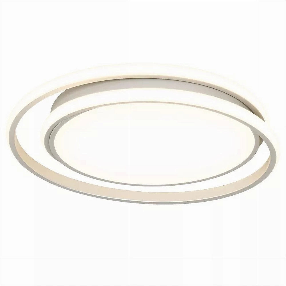 Trade Shop - Plafoniera Led Soffitto Cerchio 60 W Circolare Bianco Moderno Luce Fredda 50163 -