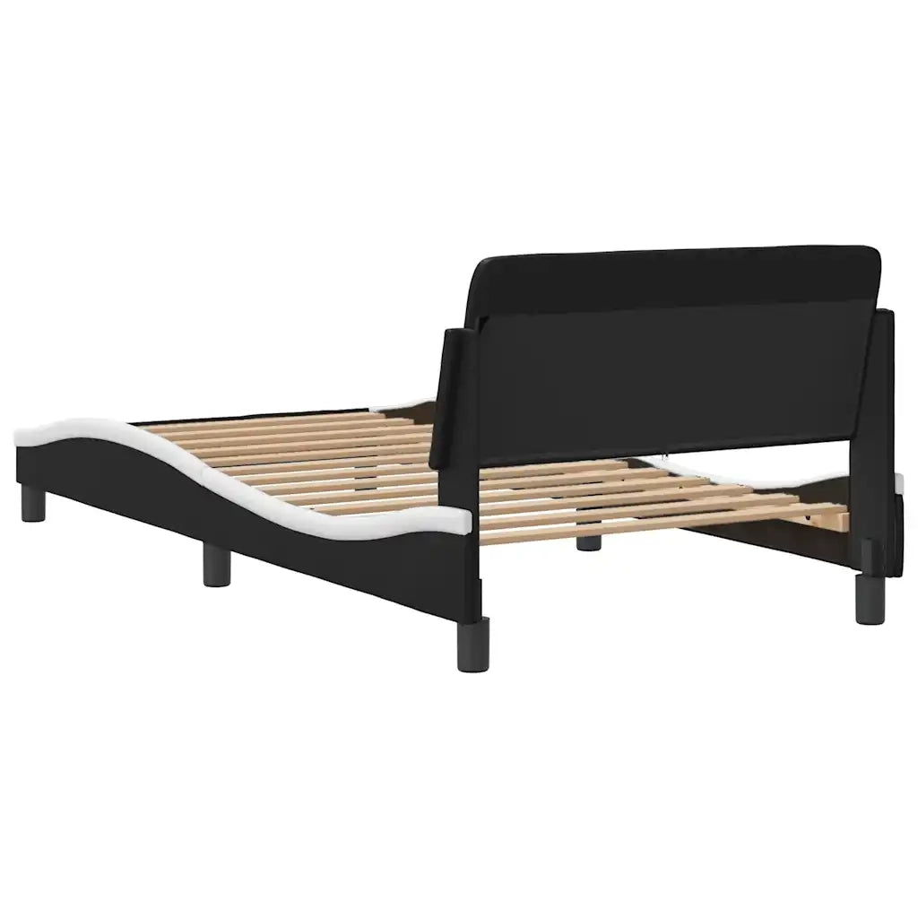 Giroletto Dover Nero e Bianco 100x190cm in Similpelle 373271