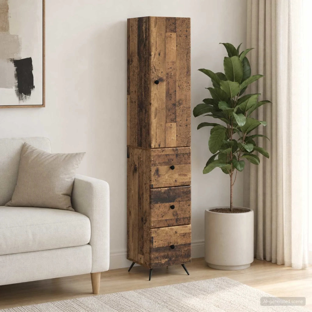 Set di armadi 2 pcs Legno antico 34,5 x 34,5 x 90 cm 3416896