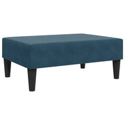 Set di Divani 2 pz con Cuscini Blu in Velluto