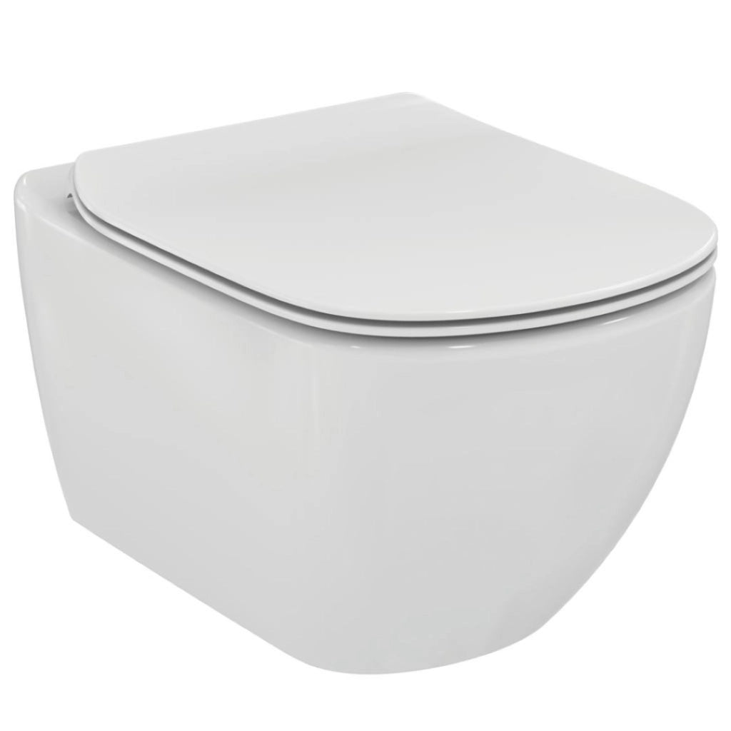 Vaso Sospeso Tesi Bianco Europa + Sedile Slim Normale - Ideal Standard