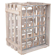 Cassetto portabottiglie in legno marrone 41x32x55h