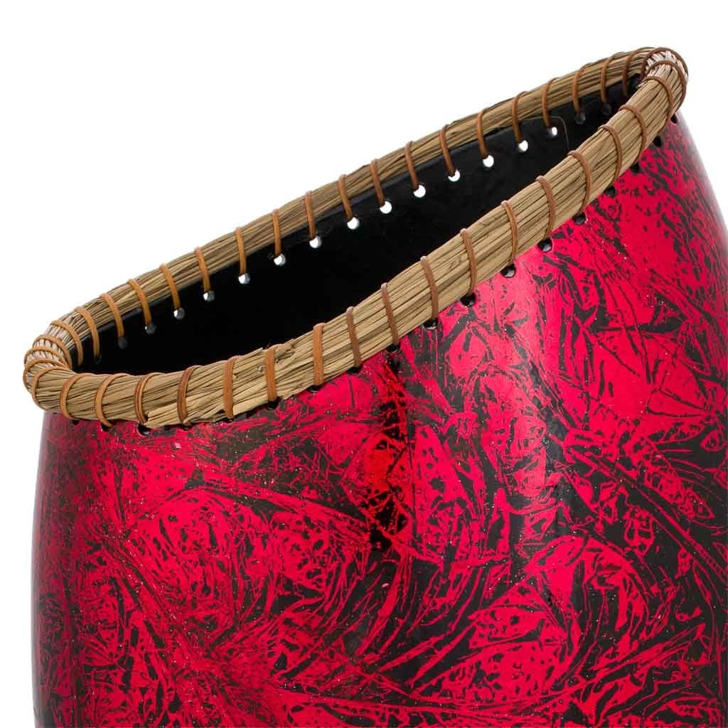 Vaso in ceramica rossa 28x17,5x48h
