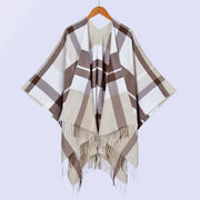 Sciarpa scozzese con frange, classica sciarpa unisex divisa