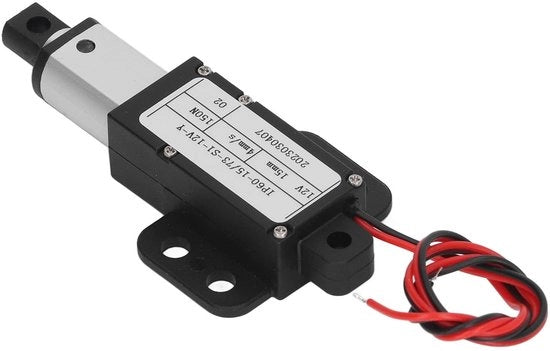 Attuatore Lineare Micro-elettrico 12V - 15mm di Spinta 150N - Alta Velocità, Bassa Rumore Attuatore Lineare Piccolo per Robot DIY, Divano, Reclinatore di Massaggio - Con Bracket