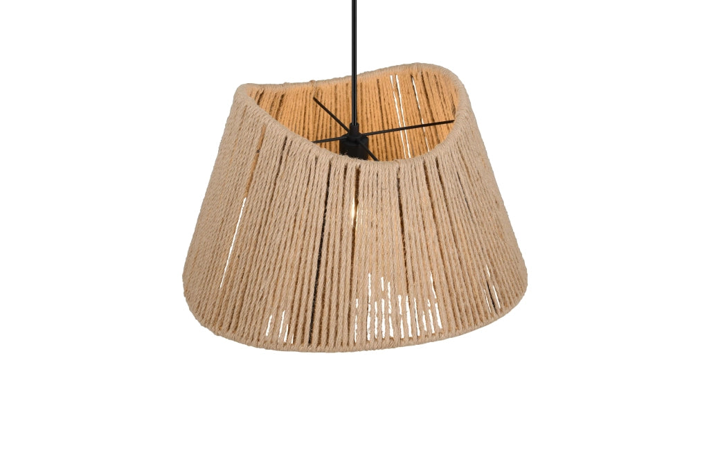 Lampada a sospensione, Iuta, naturale, D 52 cm, Valerie