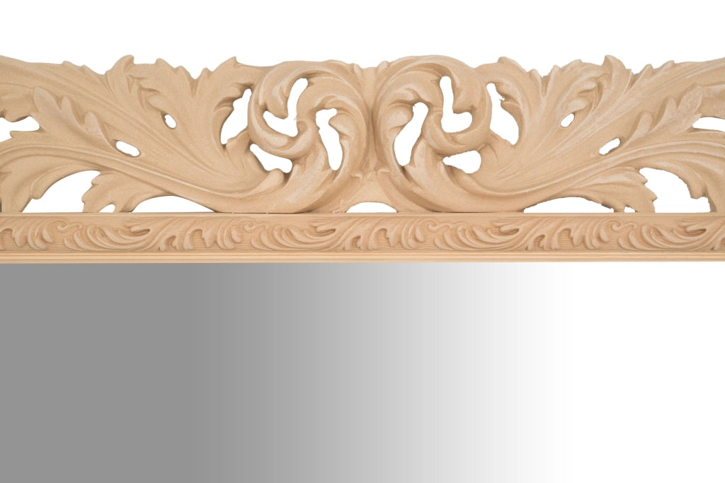 Biscottini SPECCHIERA DA PARETE IN LEGNO FINITURA GREZZA MADE IN ITALY realizzata Offerta