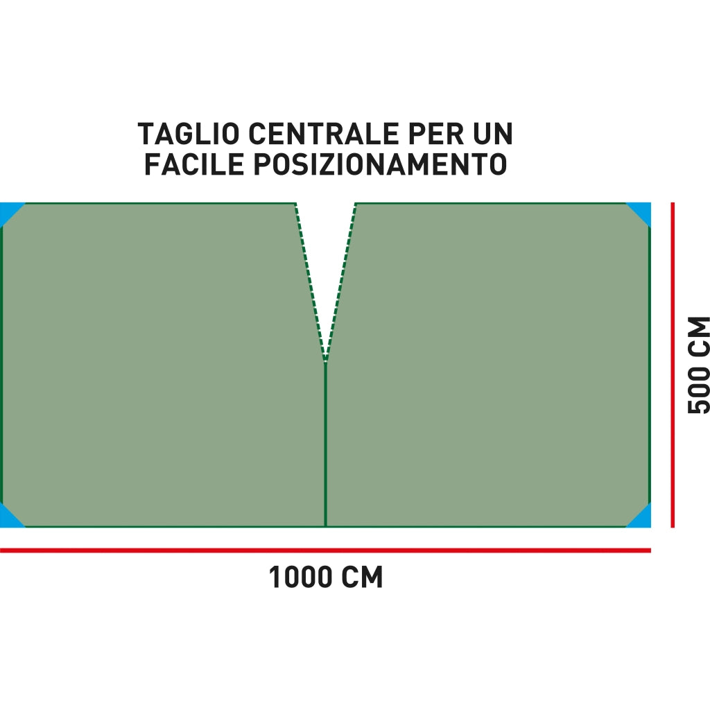 Telo Raccolta Olive 5x10 m Antispina Stabilizzato UV – Alta Resistenza e Massima Efficienza