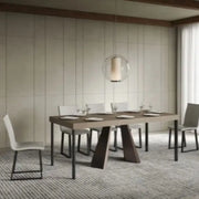 Consolle allungabile 90x40/196 cm Diamante Small Premium tortora telaio orso