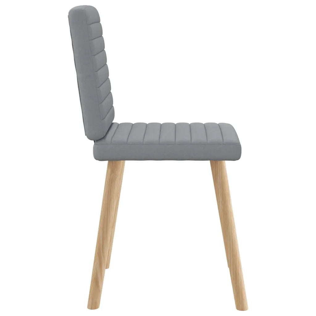Sedie da Pranzo 6 pz Grigio Chiaro in Tessuto 3315544