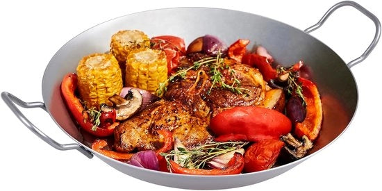 Padella in acciaio robusto - duraturo - adatto a tutte le vostre esigenze di cottura - Ø 24 cm - 1,2 l - acciaio