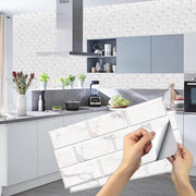 Decorativi in PVC per parete - 15 x 30 cm - Set da 24 pezzi - Facili da pulire - Aspetto realistico