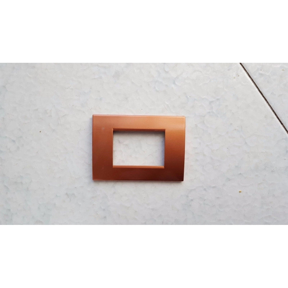 Trade Shop - Placca Placche Placchete Compatibili Living Light In Abs 3 4 7 Posti Colorate - Rame -4 Fori     -