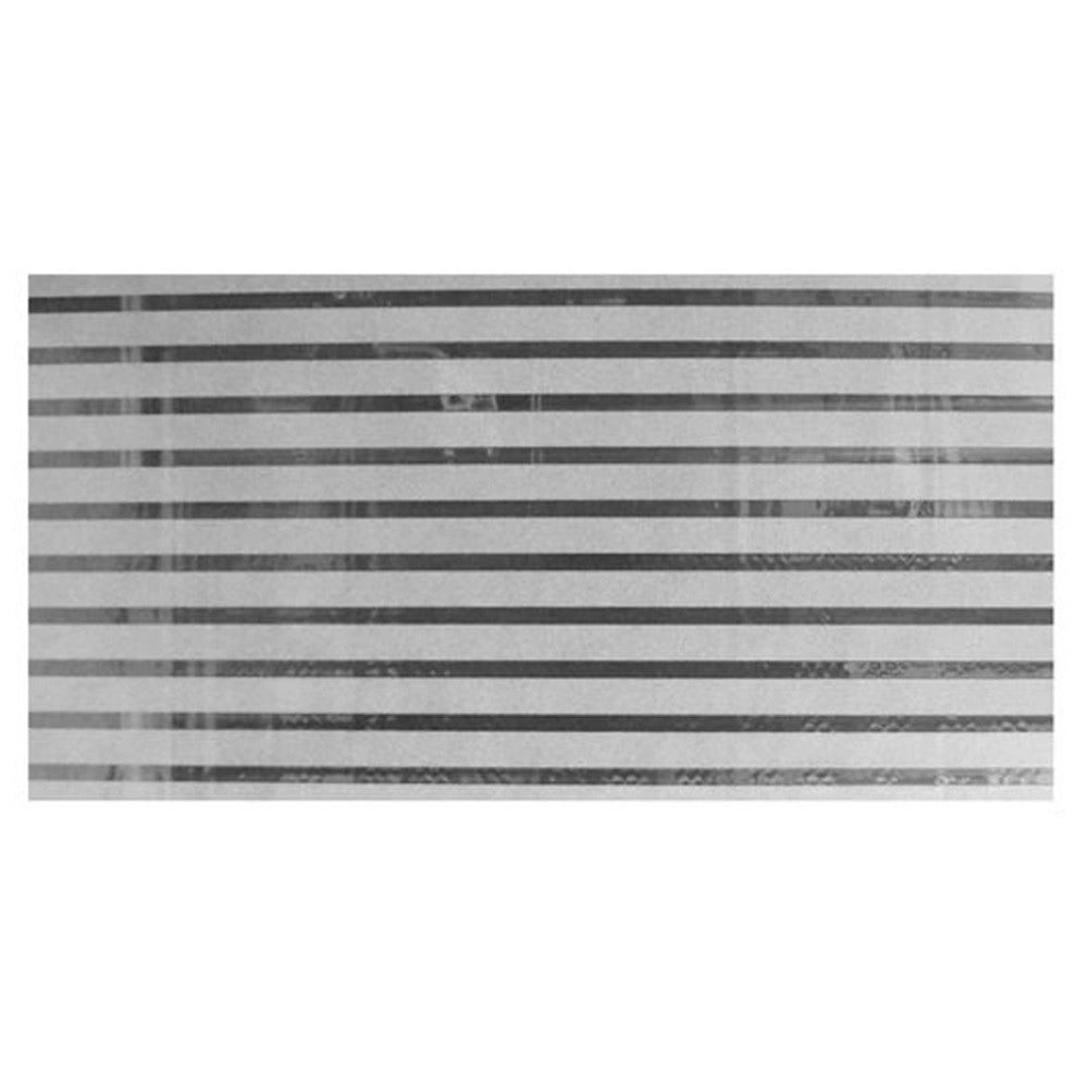 Trade Shop - Rotolo Pellicola Per Finestre Motivo A Strisce 2d Opaca 45cmx2mt Adesiva Vetro 10112 -