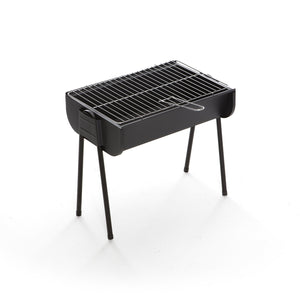 Barbecue a Carbone Carbonella 49x31x42 cm in Acciaio Easy Nero