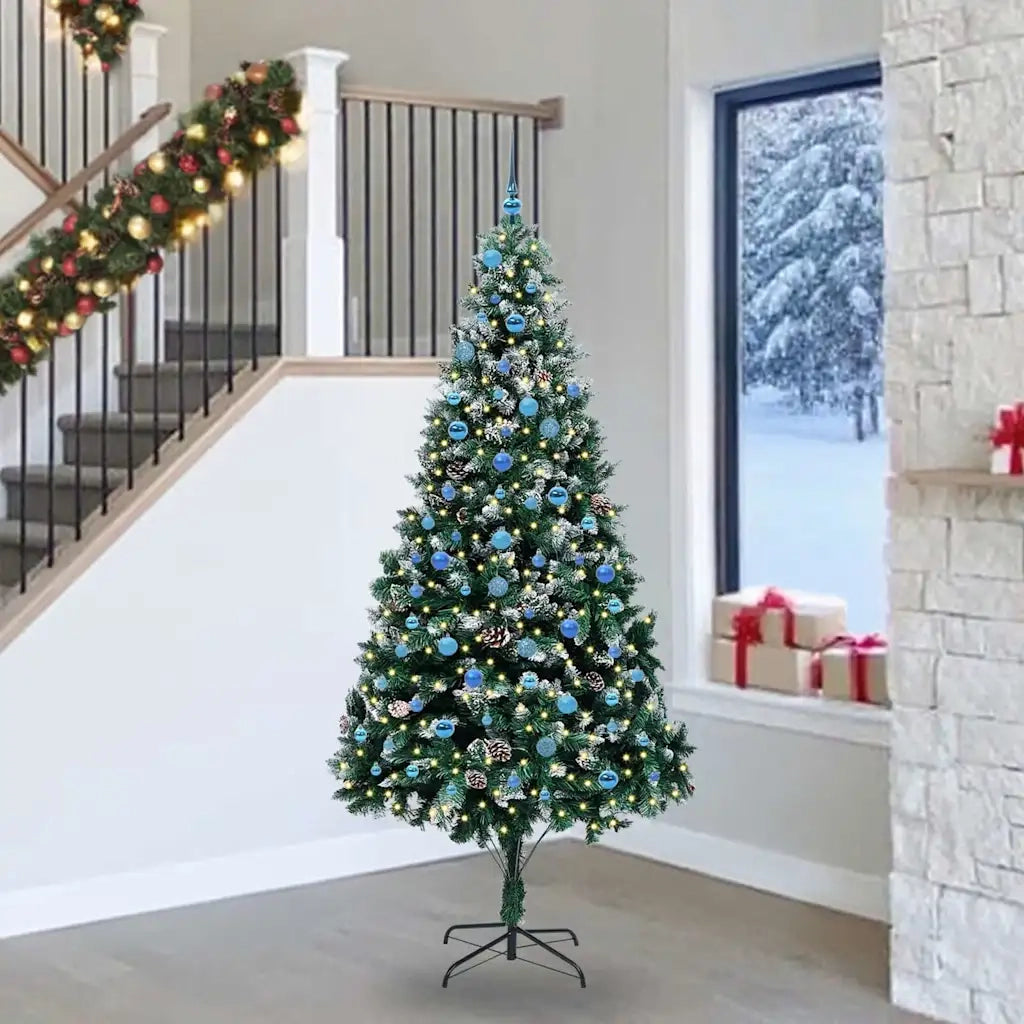 Albero di Natale | Decorazioni natalizie artificiale con 300 LED Verde 240 cm