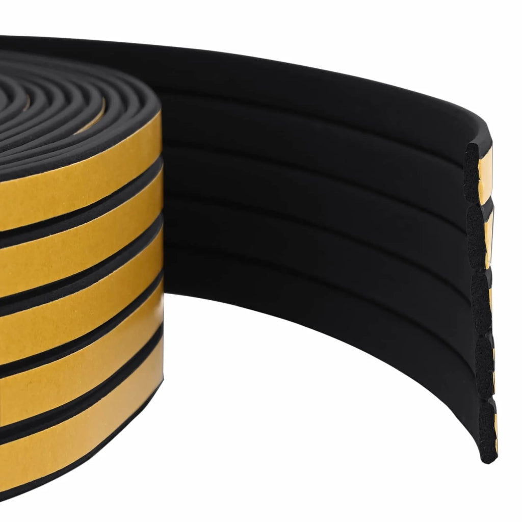 Nastro adesivo per finestre Nero 9 x 3 mm 100 m Schiuma EPDM 42038077