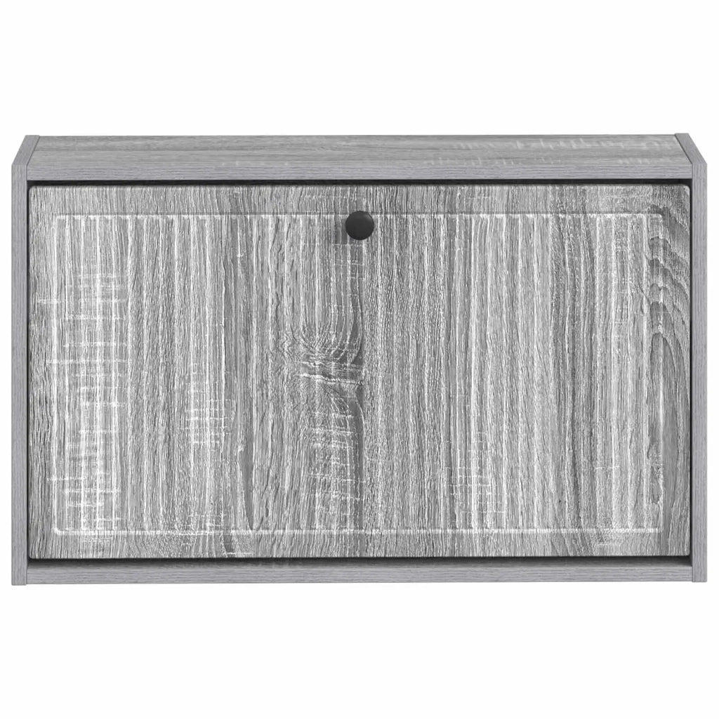Mobiletto per Scarpe da Muro EDE 71 x 17 x 43 cm Sonoma grigio 895971
