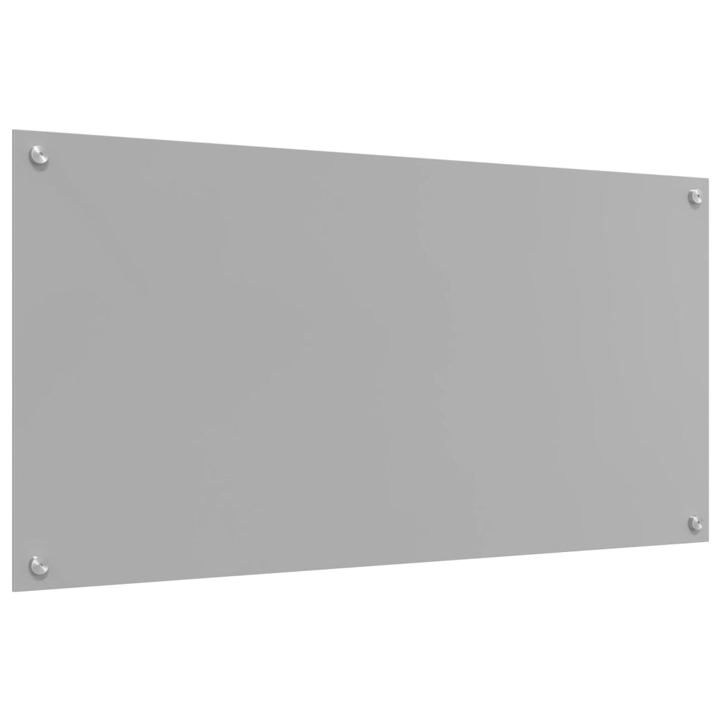 Schienale Cucina Grigio Chiaro 100x50x0,6 cm in Vetro Temperato