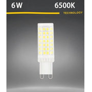 Trade Shop - Lampadina Led G9 Spotlight 6watt Tubolare Luce Fredda Naturale Calda 650lm G9-6w - -bianco Freddo      -