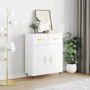 Credenza 69,5x34x90 cm in Legno Multistrato Bianco Lucido 827958