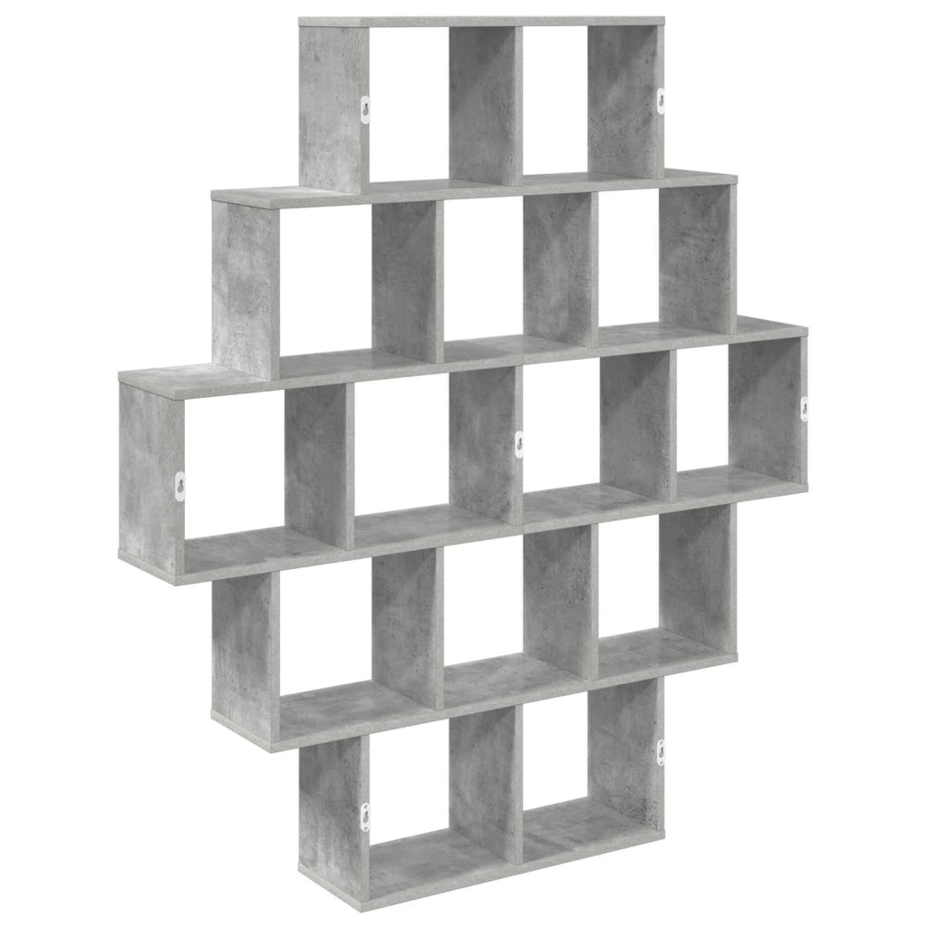 Scaffale da parete Grigio Cemento 120 x 20 x 136 cm 8012159