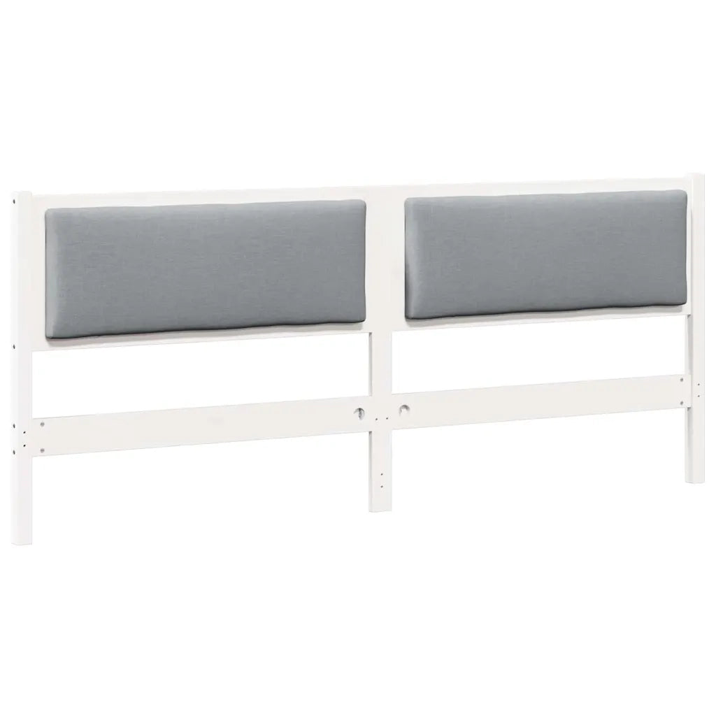 Testiera Altro Bianco 180 cm Legno di pino massello 878943