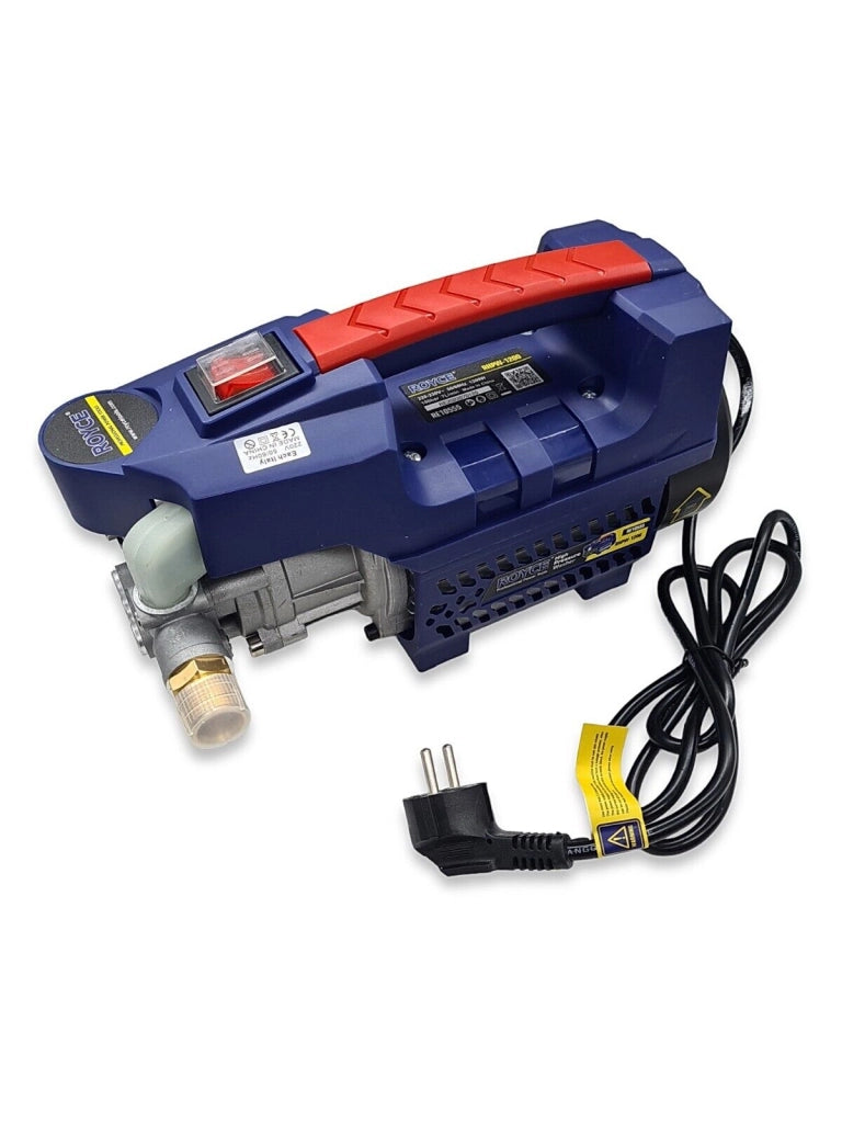 Idropulitrice Royce compatta da 1200W 7/L min 100 bar completa di accessori acqua lavare auto giardino