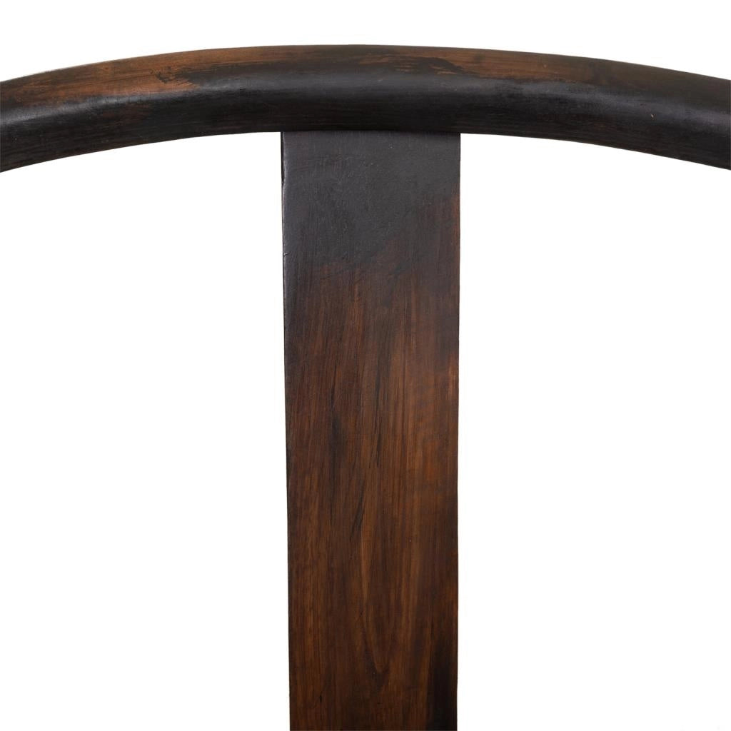 Poltrona in legno marrone di origine tailandese 58x50x103h