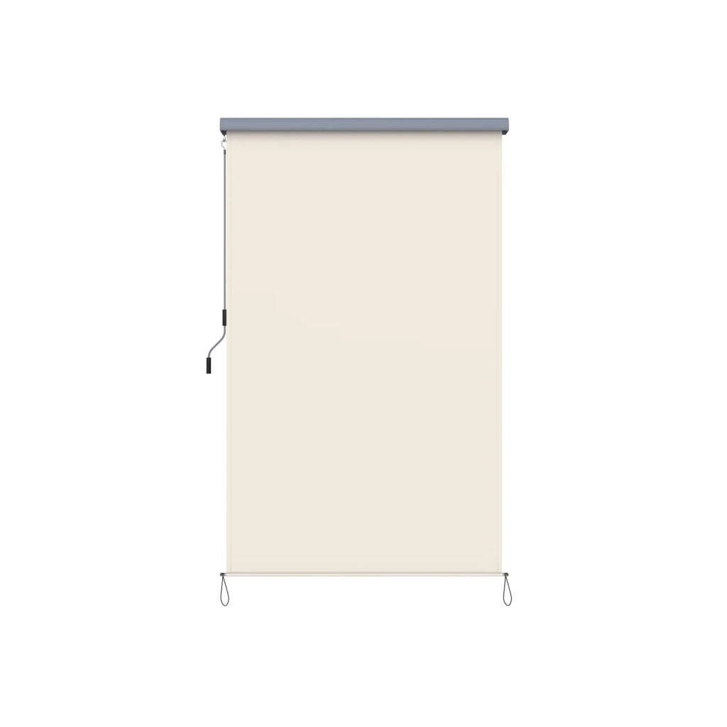 Tenda da sole verticale per esterni con cassonetto grigio per balcone/terrazzo protezione solare e privacy beige 1,4 x 2,5 m 12_0001831